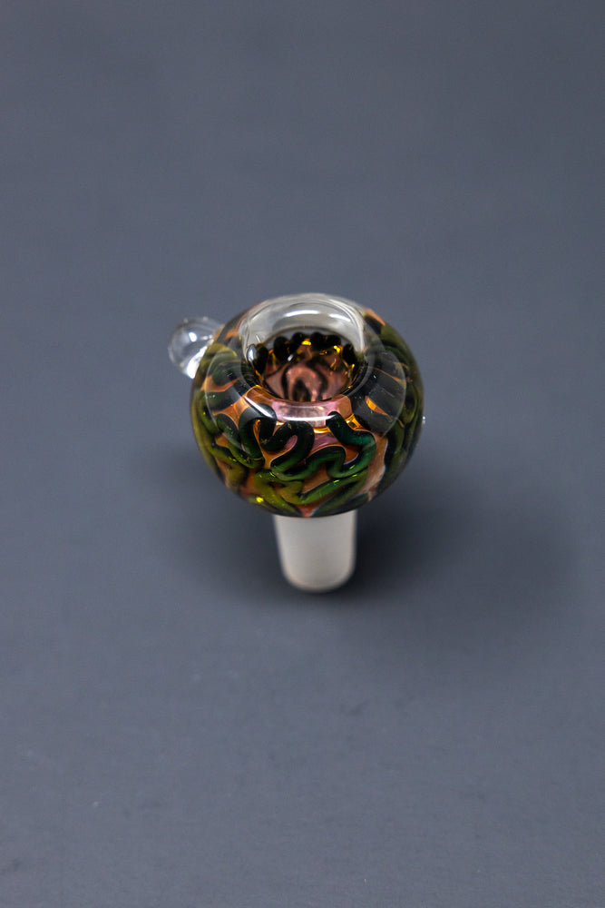 14mm Black Swirl Rose Bowl