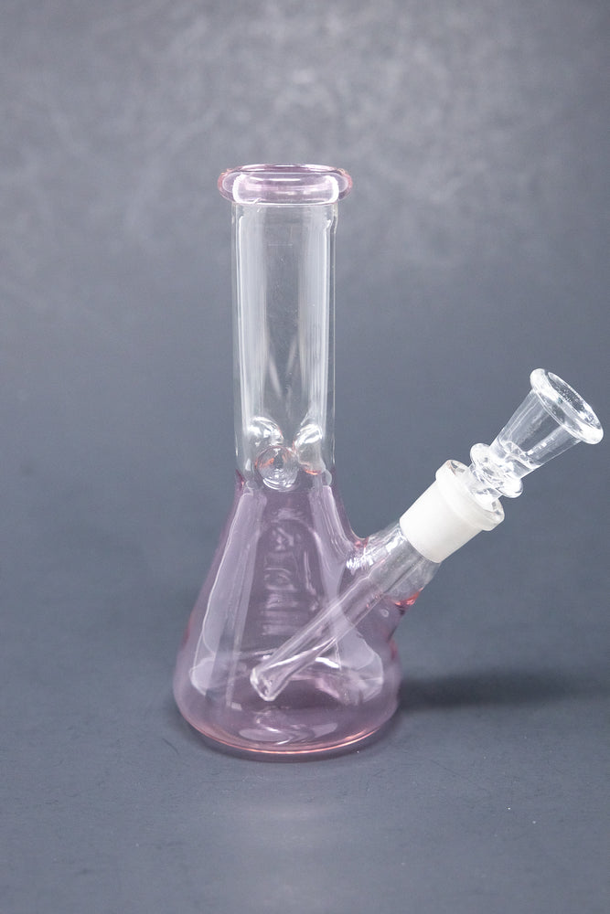 6" Pink Beaker Bong w/ Ice Catcher