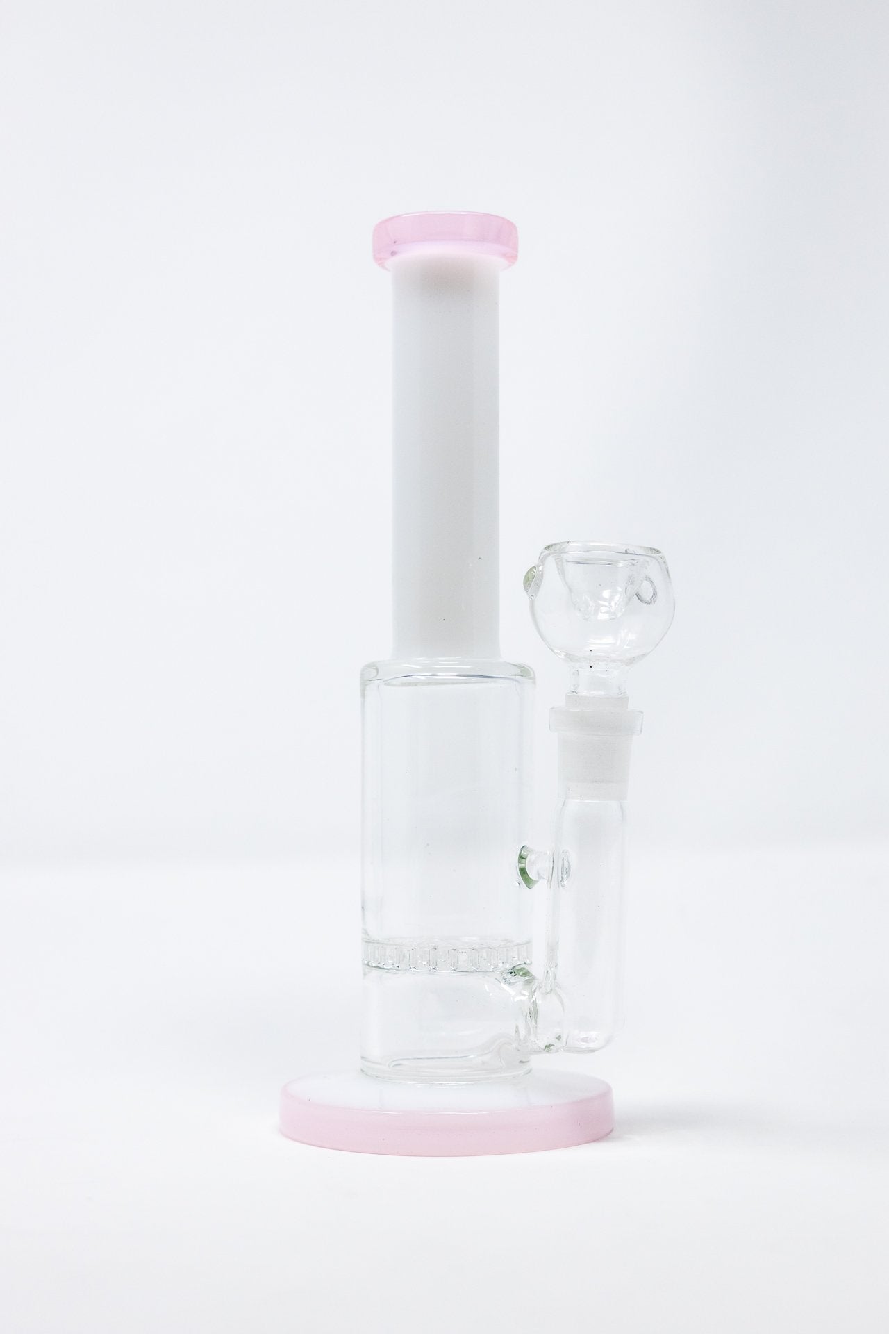 9” White Neck Honeycomb Percolator Designer Bong