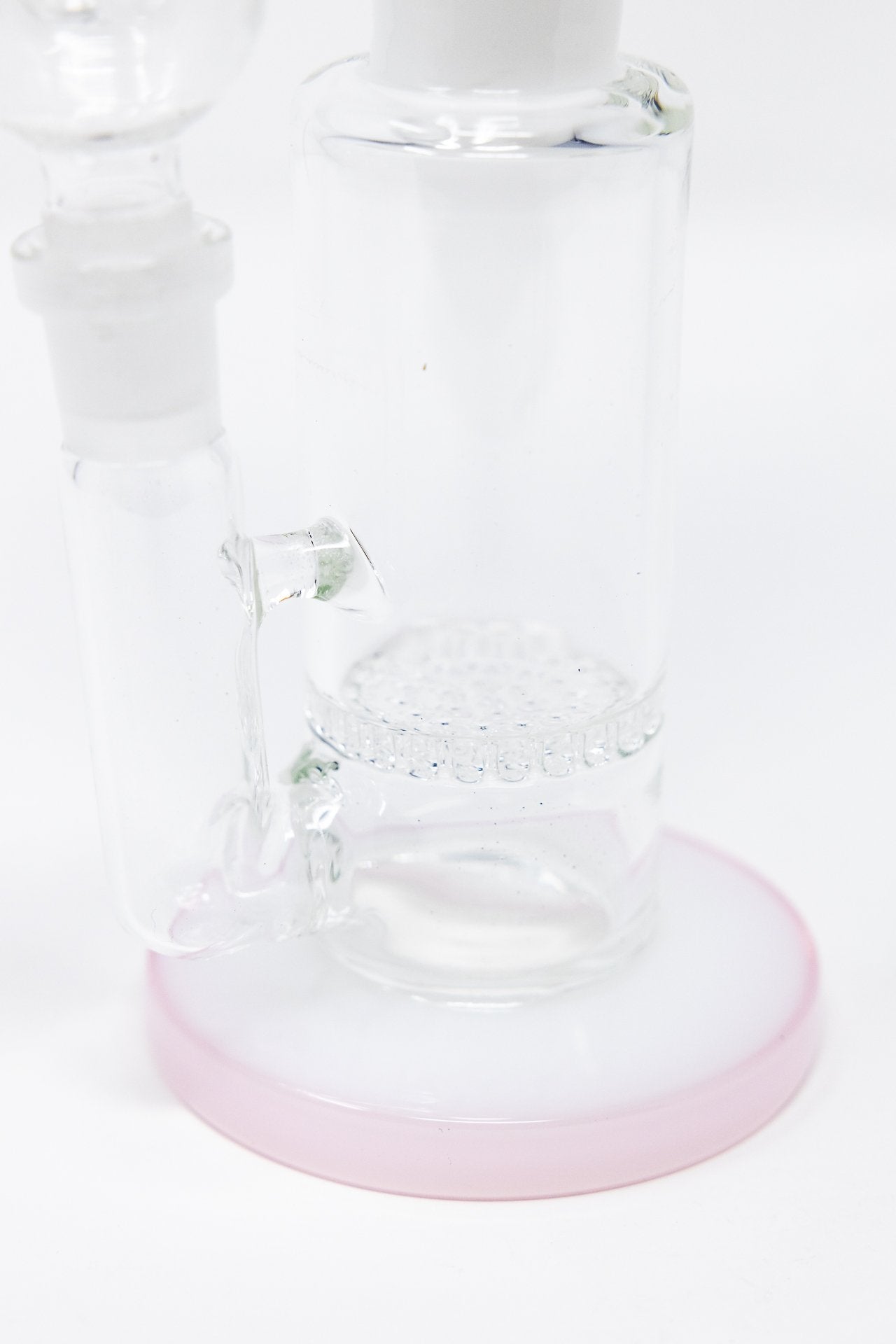 9” White Neck Honeycomb Percolator Designer Bong