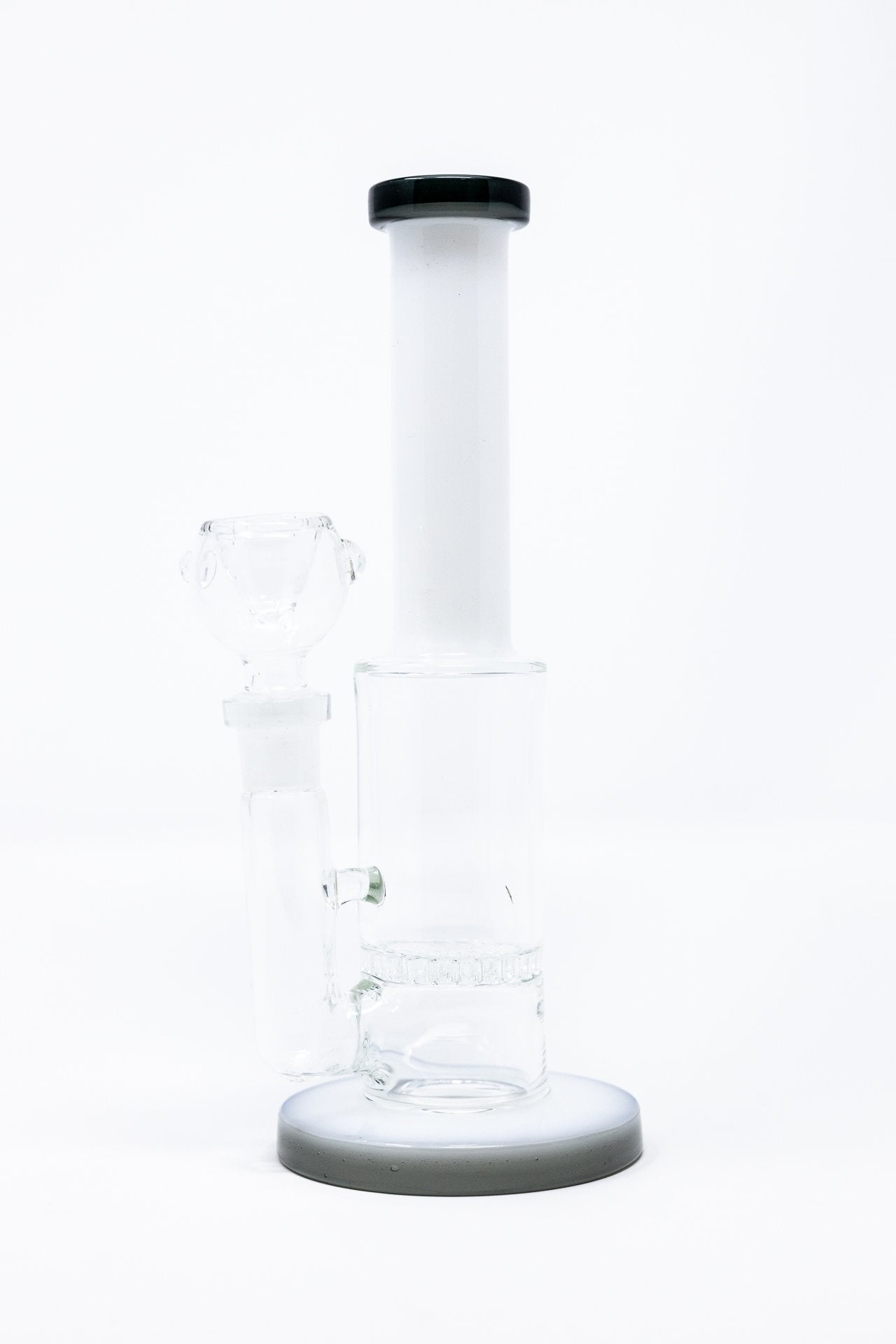 9” White Neck Honeycomb Percolator Designer Bong