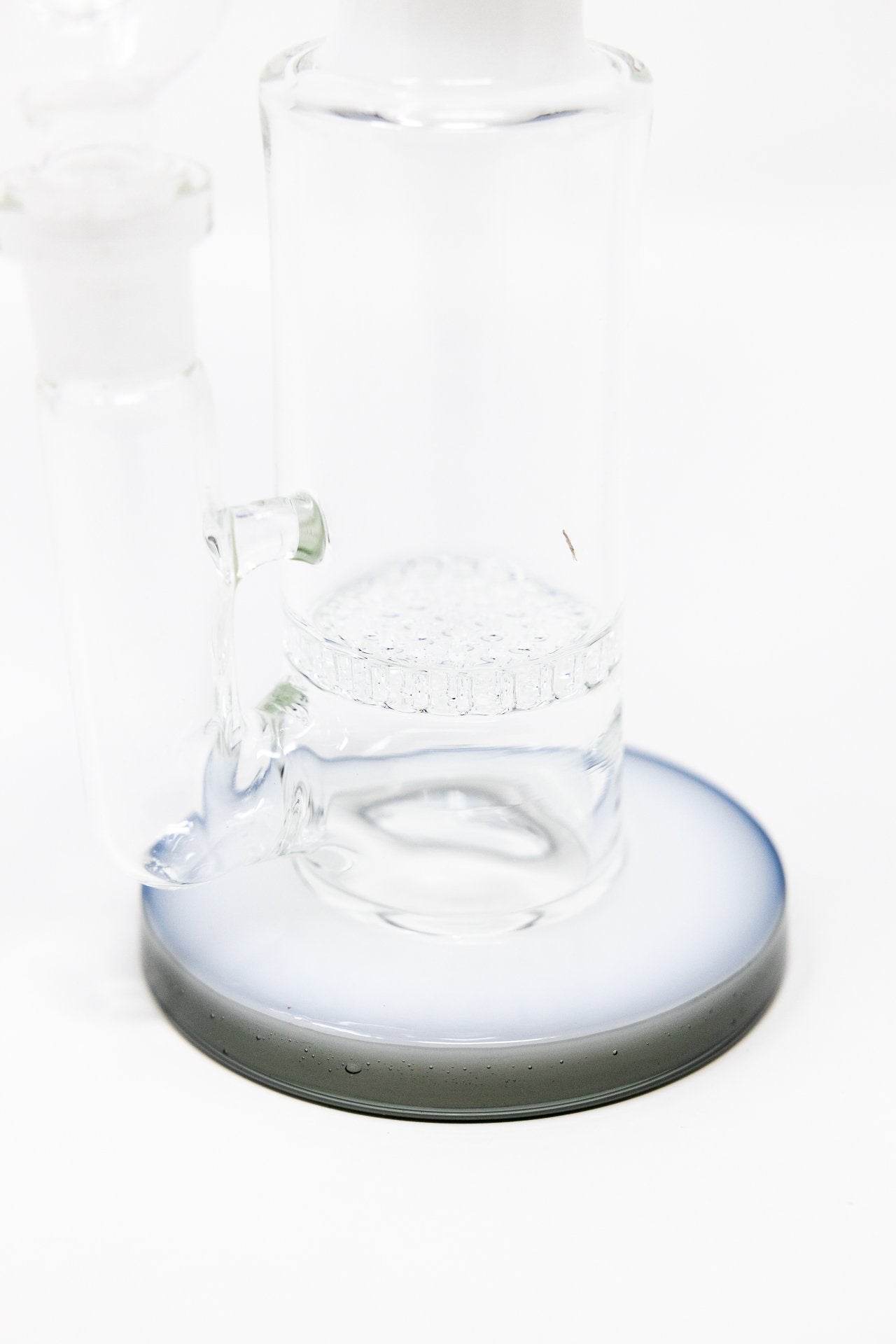 9” White Neck Honeycomb Percolator Designer Bong