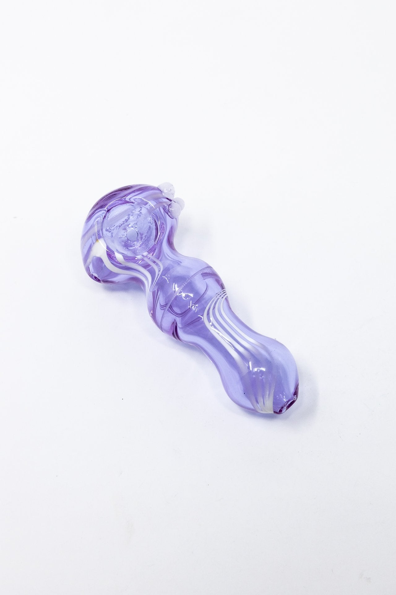 3.5" Purple Lavender Swirl Pipe StonedGenie.com