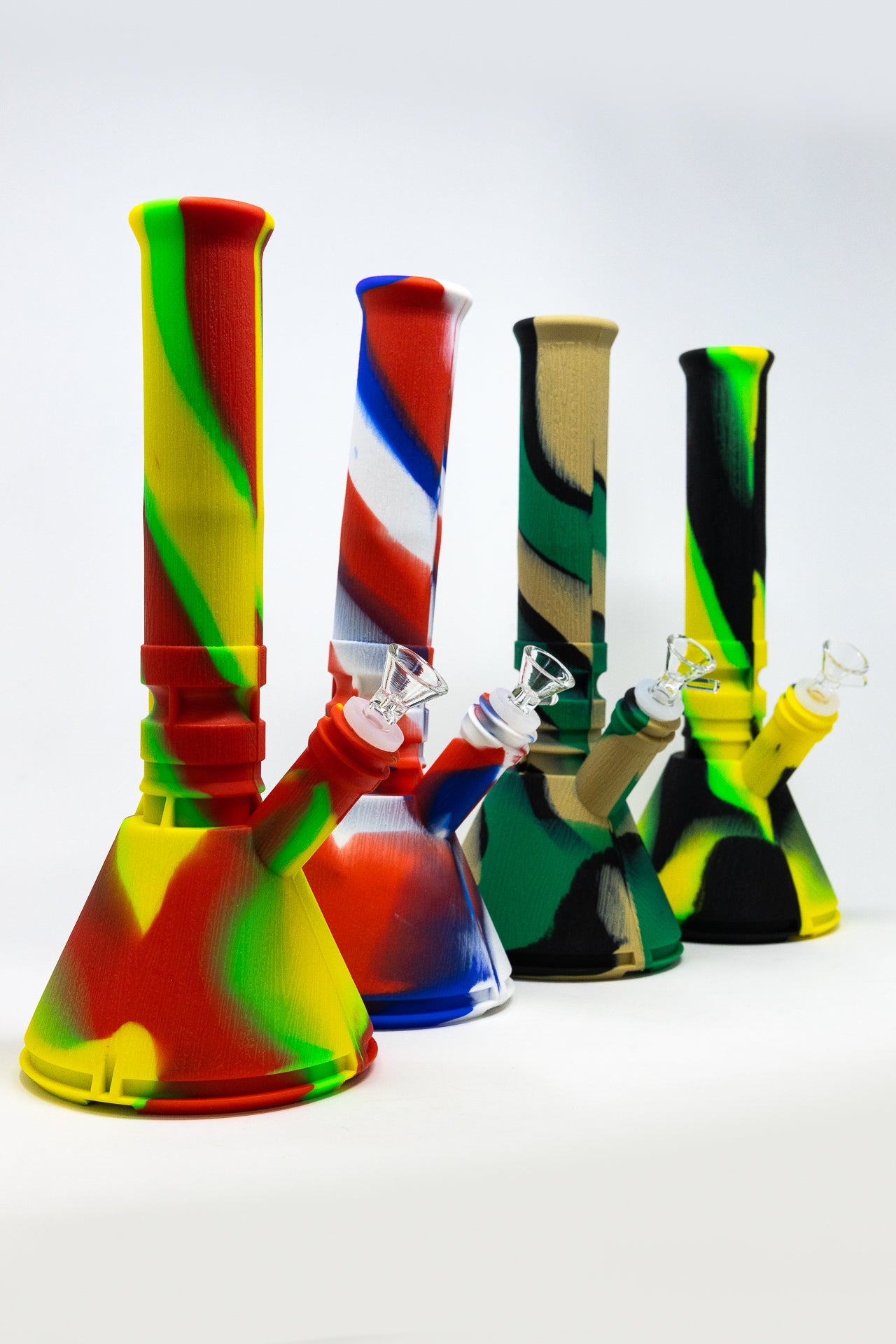 10" Silicone Bong w/ Ice Catcher