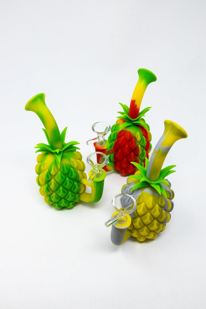 7" Pineapple Silicone Bong