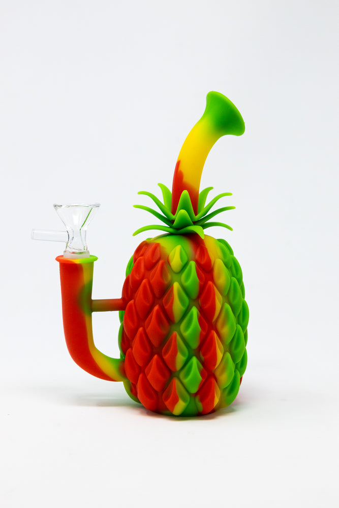 7" Pineapple Silicone Bong