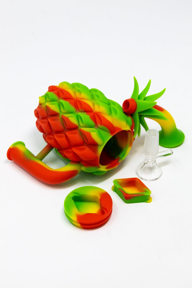 7" Pineapple Silicone Bong