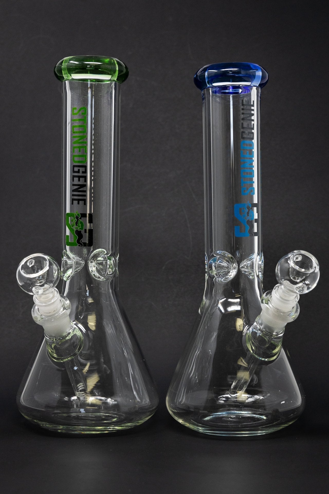 12" Thick Stoned Genie Beaker Bong - 7mm