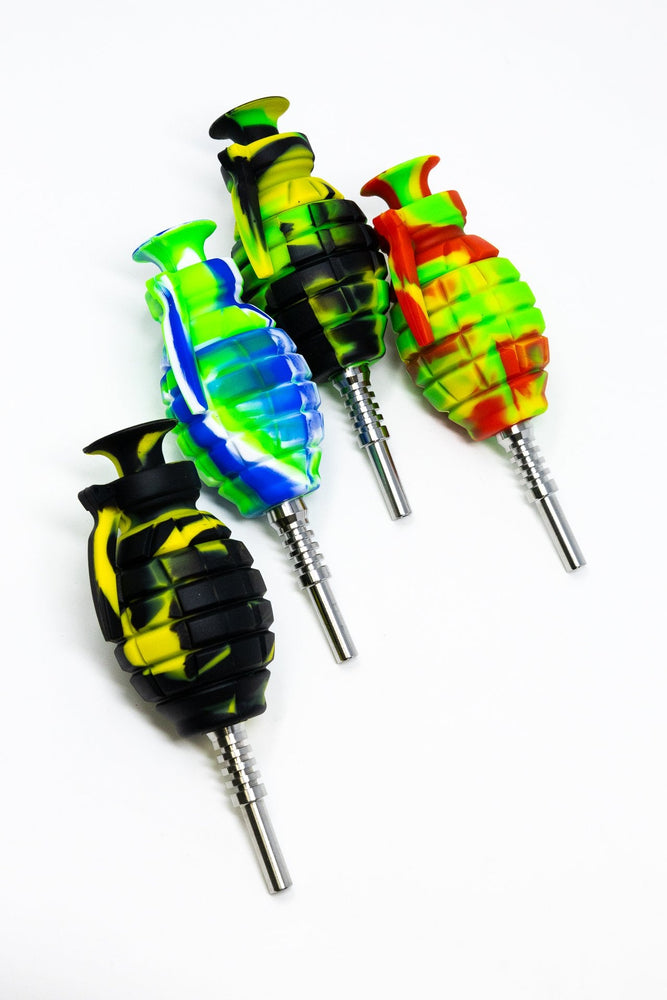 5" Silicone Grenade Nectar Collector w/ Titanium Tip