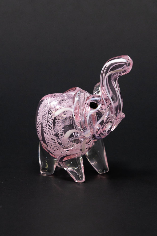 3" Pink Elephant Glass Pipe