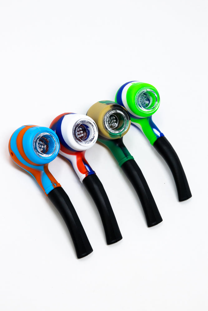 Silicone Sherlock Pipe - Assorted Colors