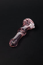 3.5" Pink Swirl Glass Pipe