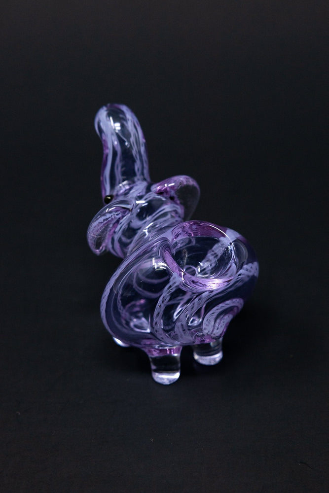 3" Purple Lavender Elephant Glass Pipe