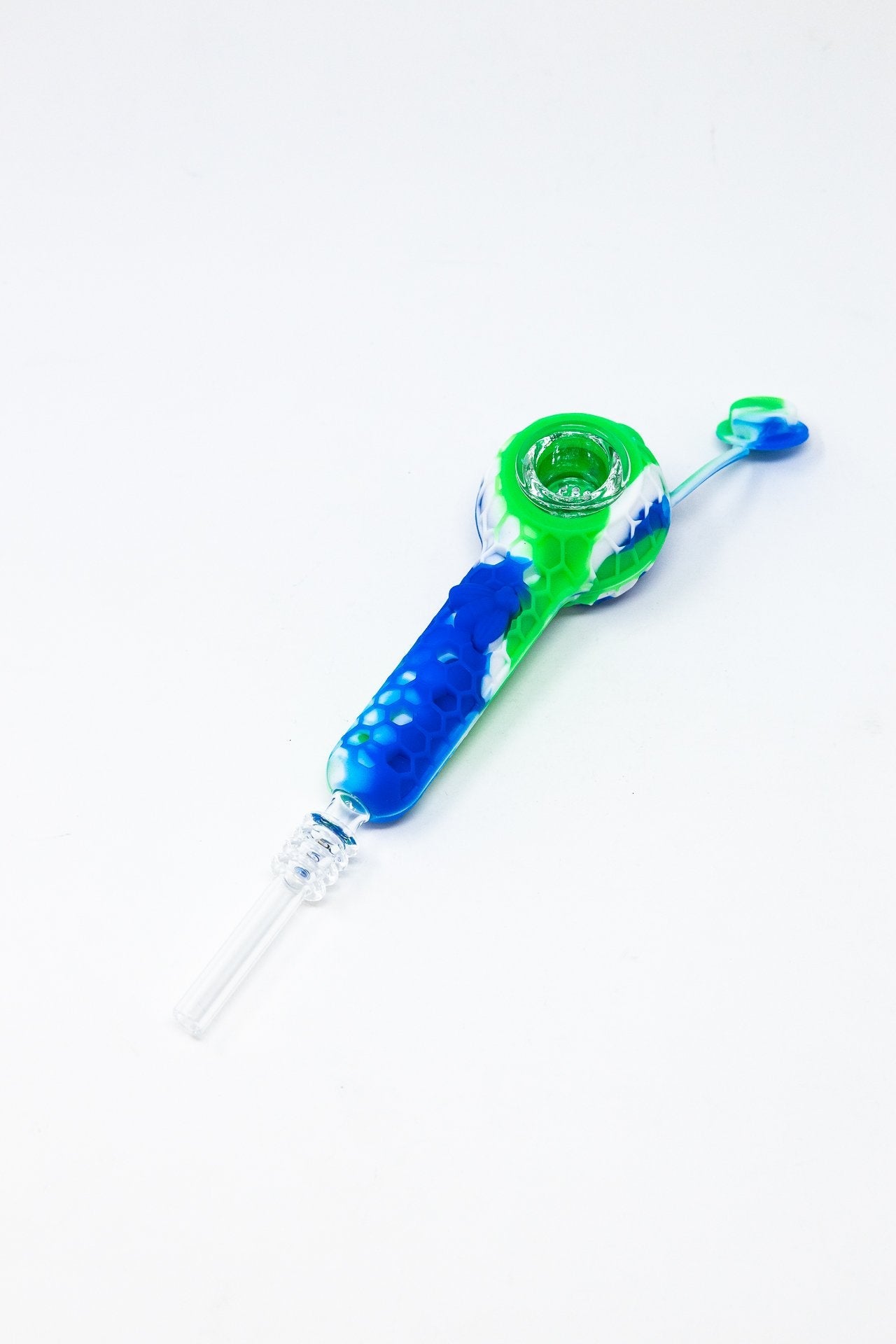 4" Silicone Nectar Collector w/ Quartz Tip