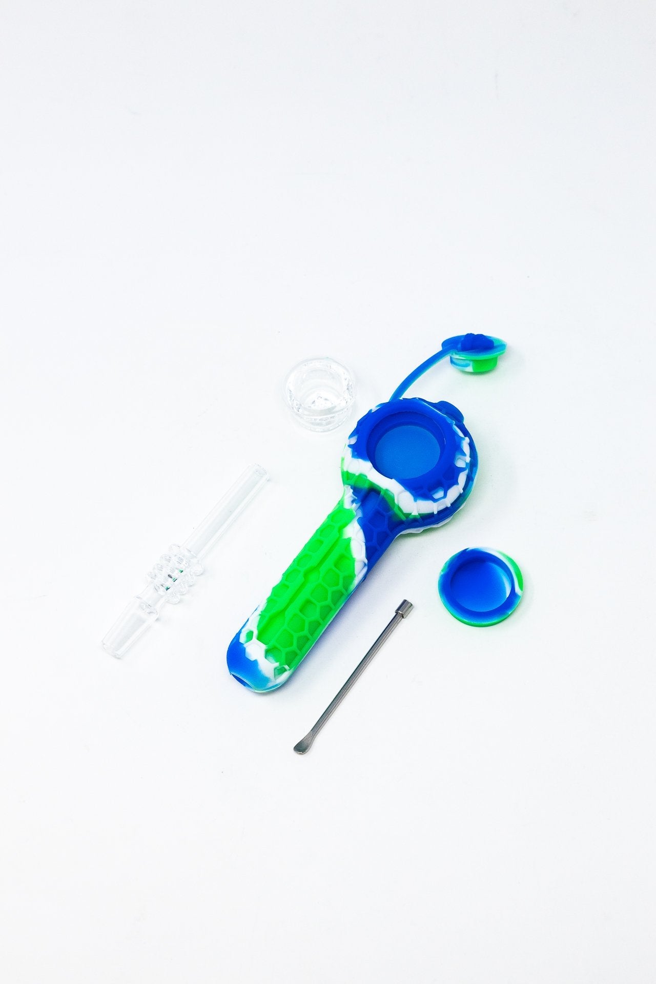 4" Silicone Nectar Collector w/ Quartz Tip