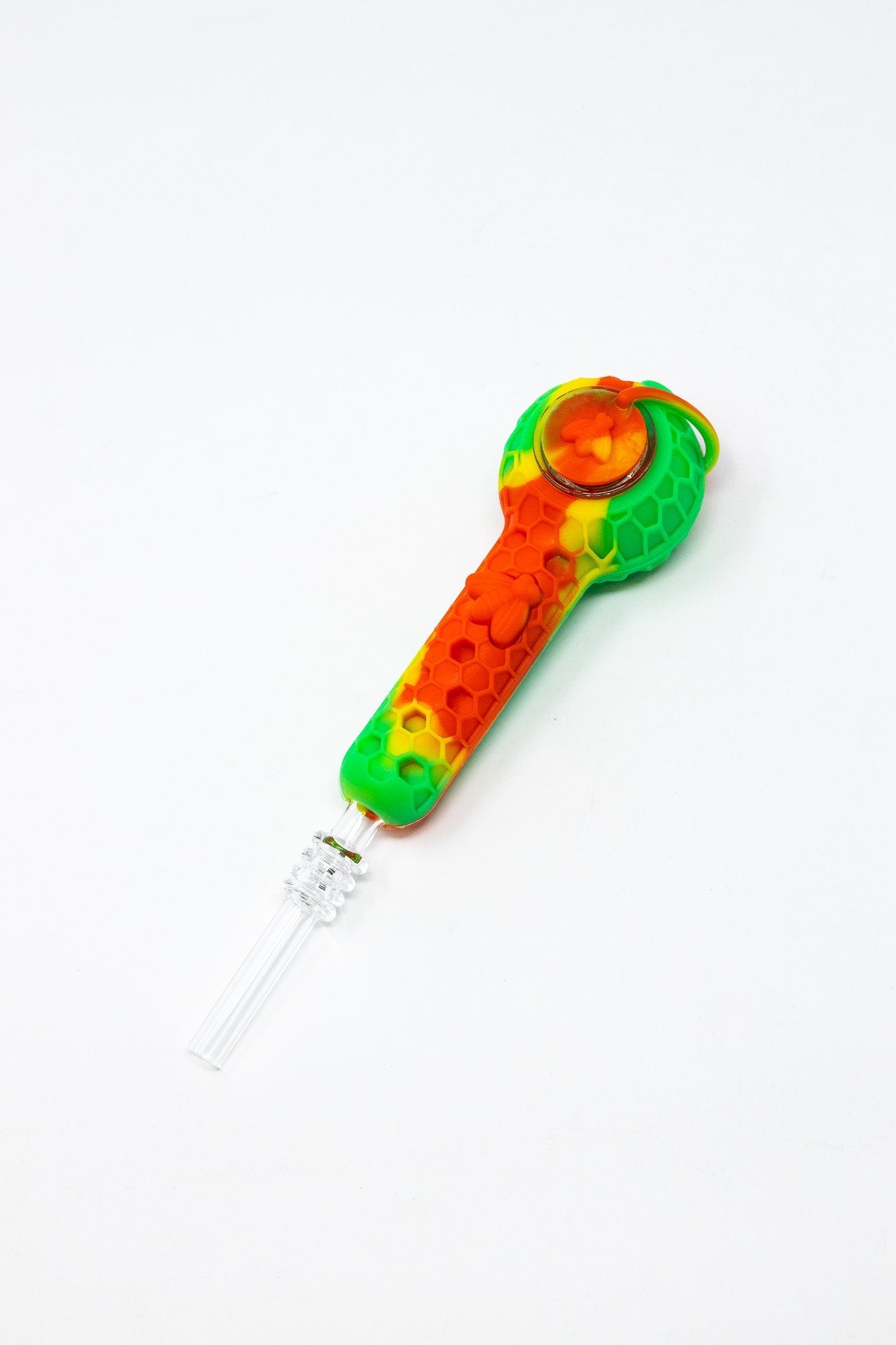 4" Silicone Nectar Collector w/ Quartz Tip