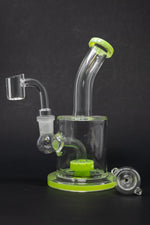 6.5" Flat Base Shower Bend Dab Rig