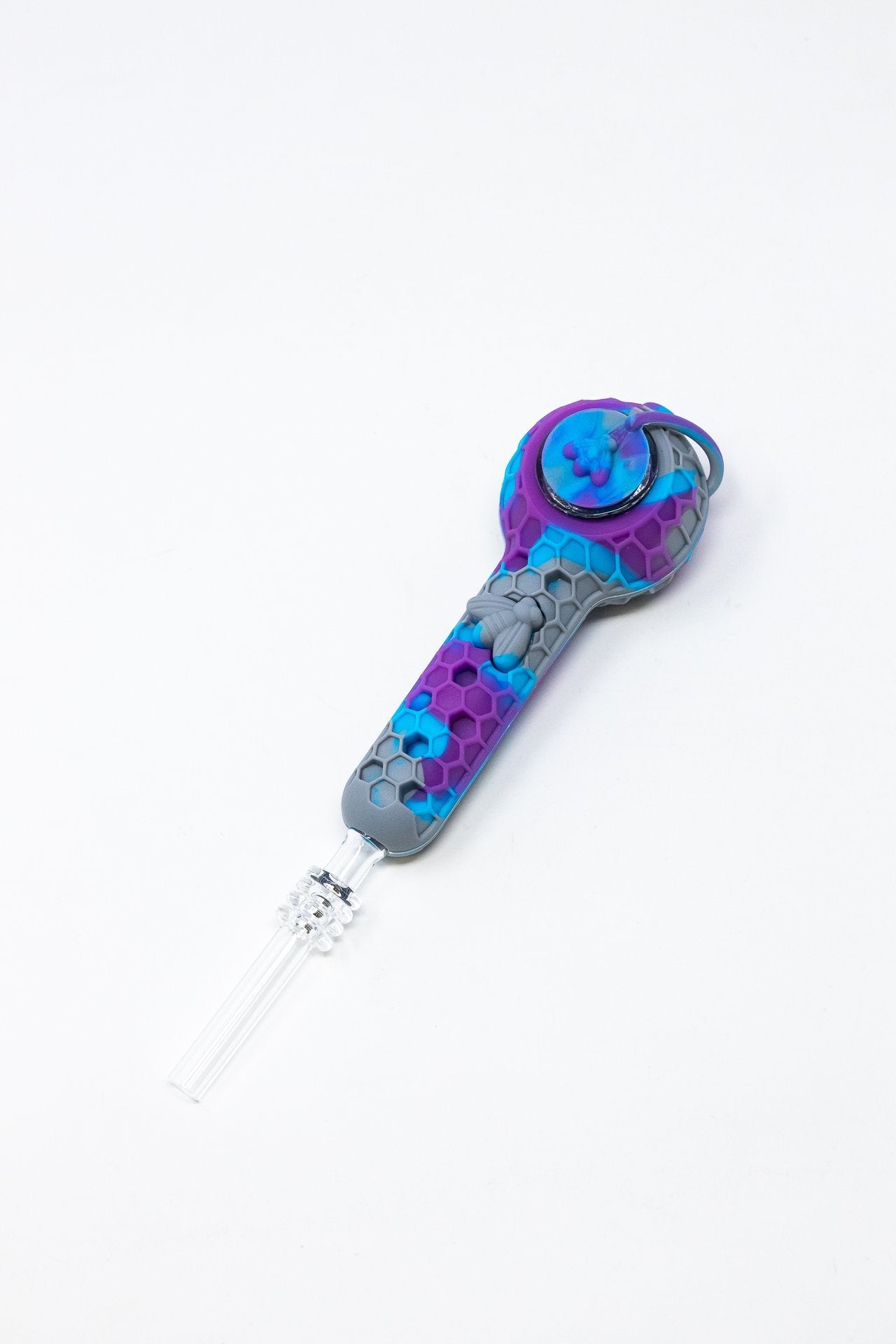 4" Silicone Nectar Collector w/ Quartz Tip