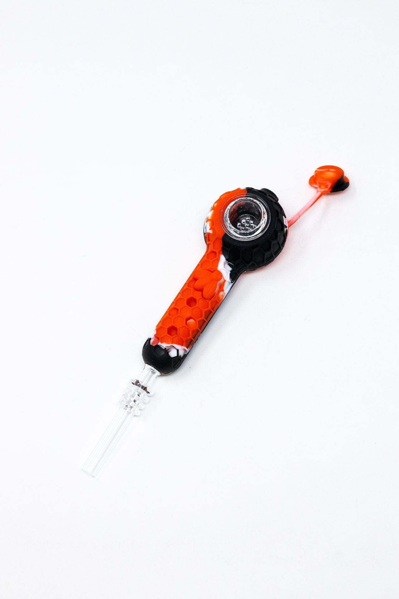 4" Silicone Nectar Collector w/ Quartz Tip