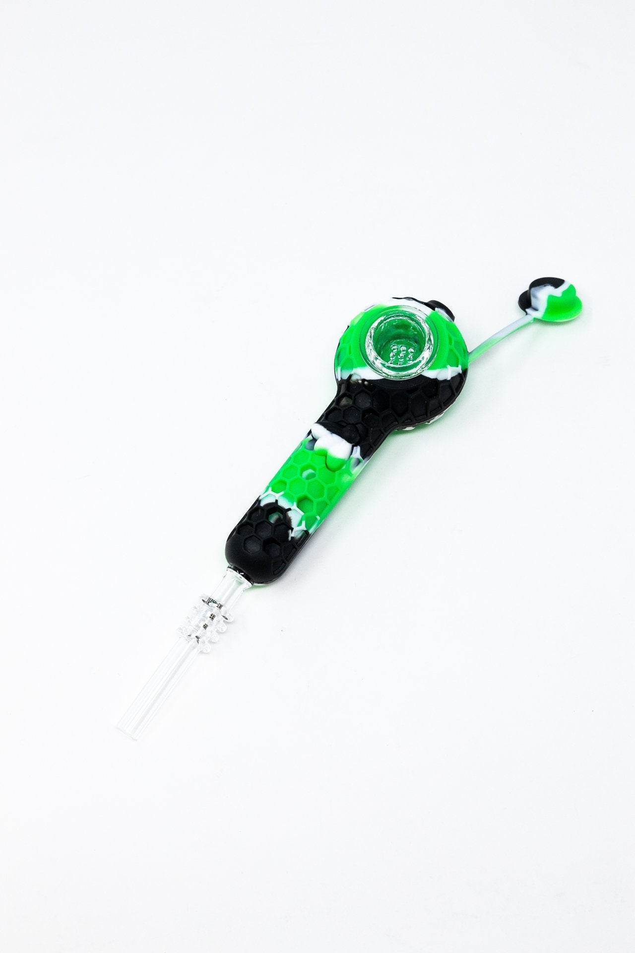 4" Silicone Nectar Collector w/ Quartz Tip