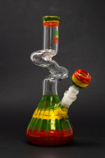 10" Glass Rasta Designer Zong