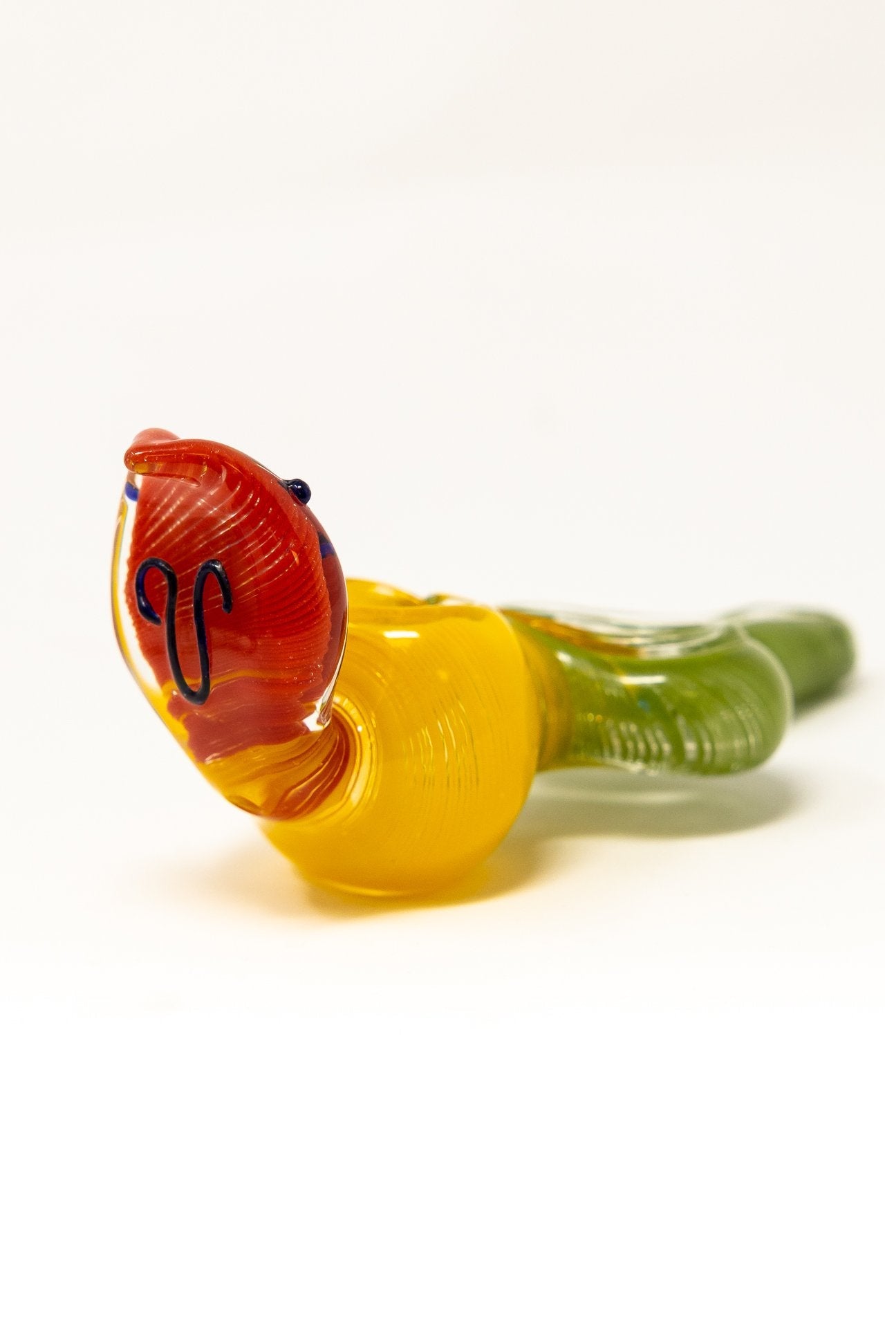 6" Snake Cobra Glass Hand Pipe StonedGenie.com
