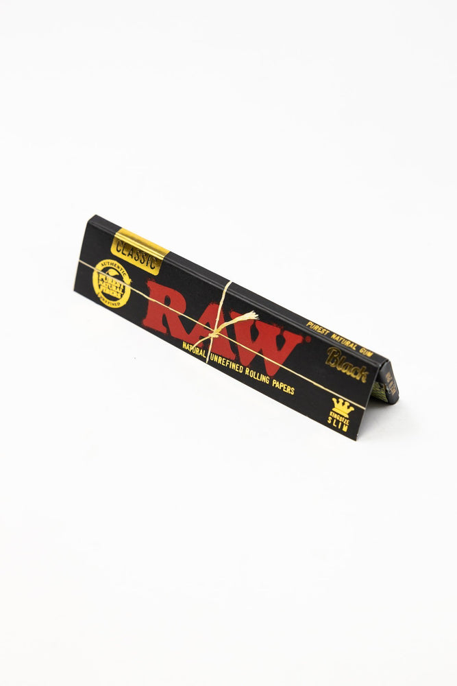 Raw Black King Slim Rolling Papers