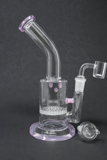 7" Pink Honeycomb Shower Bend Dab Rig